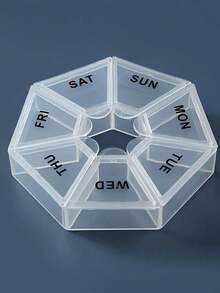 7-Compartment Portable Travel Pill Case, Multi-Function Sealed Plastic Organizer Box For Tablets, Vitamins And Supplements, Convenient For Travel, Can Also Be Used To Store Jewelry And Small Items, Suitable As Mother's Day Gift - Multicolor - View 11