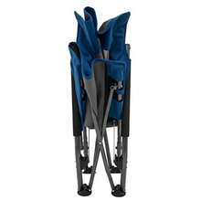 ALPS Mountaineering Rendezvous - Sillas de camping bajas para adultos con brazos centro de malla fresca marco de acero con recubrimiento en polvo diseño plegable compacto y bolsa de transporte mar - mar profundo - Ver 7