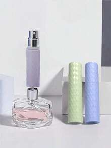 1/3PCS 5ml Refillable Perfume Atomizer, Diamond-Shaped Travel Spray Bottle, Portable Essential Oil Fragrance Dispenser. - Multicolor - View 2