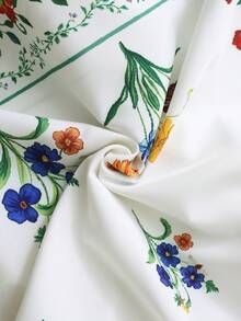 Đầm slip mùa hè cho bé gái, cạp chun, in họa tiết hoa cúc, thích hợp cho kỳ nghỉ biển và mặc hàng ngày. - trắng - Xem 8