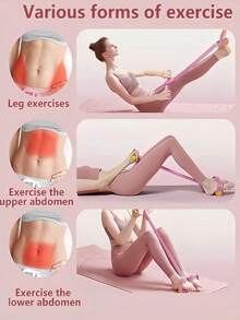 2pcs Fitness Resistance Bands, 6pcs Leg Resistance Bands With Handles, 8-Shaped Multifunctional Tension Ropes, High Intensity Elastic Shoulder & Back Open, Stretch Limbs, Pre-Assist, Tension Band Training, For Full Body Workout, Abdominal Shaping, Rowing And Flexibility Exercises, Stackable Fitness Equipment, Suitable For Yoga And Shaping, 8-Shaped, Pull-Up Assist Bands, Thigh Training Device, Gym, Sweating, Pilates - Multicolor - View 6