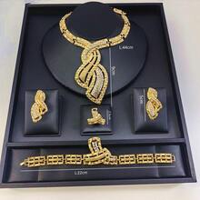 Gold Jewelry Sets, Luxurious Necklace Sets, Elegant Women's Necklaces That Can Be Paired With Evening Gowns, Camisoles, Business Suits, And Resort Wear-These Are Essential Accessories To Showcase Your Unparalleled Radiance On Any Occasion. - Gold - View 8