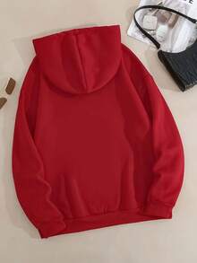 Spider Print Zipper Hoodie, Casual Long Sleeve Hoodie Coat Y2K Spider Print Hoodie, Long Sleeve, Loose Style, Material, Zipper Design, Gothic Harajuku Style, Autumn And Winter Fashion, Let Comfortable Soft Cotton TopDaily Outfits For Men And Women- Perfect For Autumn And Winter Wear, Great For College Students And Street Fashion Enthusiasts - 紅色 - 查看 5