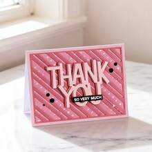 Creative Grid Background Dies, DIY Scrapbooking Album And Embossing Stencil, Greeting Card Making Tool, Card Paper Cutting Crafts ,Gift Card Making Template Die Cuts. - Silver - View 2