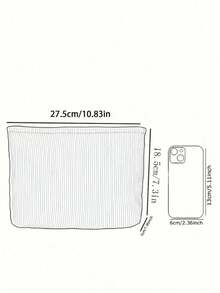 Bolsa de maquillaje con estampado de limón, bolsa de almacenamiento de artículos de tocador para viajes, adecuada para entusiastas de la belleza, hermanas, estudiantes, adultos, amigos, patrón aleatorio - Multicolor - Ver 5