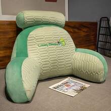 Latex Headboard Cushion, Softly Padded Lumbar Support Cushion, Large Backrest Sofa Cushion, Bed Cushion, Bed Pad, Dormitory Tatami Mattress - 灰貓 - 查看 7