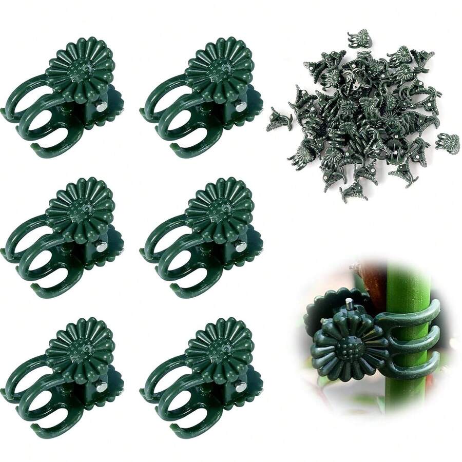 50/100个植物夹，兰花夹，植物支撑夹，藤蔓夹，帮助植物直立生长 - 多款 - 查看 1