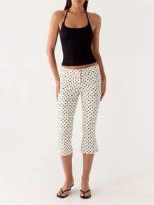 Capri Pants For Women Slim Fit Women's Capris Stretch Dressy Capris Pant For Summer Work Casual - 白色 - 查看 7