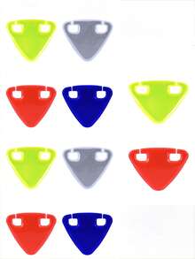 Cinta reflectante de doble cara de alta visibilidad para bicicleta de montaña, cinta reflectante de advertencia de emergencia para montar de noche cuando la luz trasera esté apagada, equipo para montar en bicicleta de carretera - Ver 14