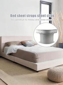 1/4/8 Inch Thick Bed Sheet Fastener Straps With Buckle - Non-Slip, Sturdy Mattress Fastener Straps Fit Various Bed Sizes, Easy Installation, Secures Bed Sheets, Mattress Pad | Modern Bedding | Thick Mattress Fastener Straps, Bed Sheet Fastener Straps, Bed Sheet And Mattress Protector Clips - Suitable For Twin/Full/Queen/King Beds - For Hospital, Hotel, Home Use, Bedding Accessories - Multicolor - View 10