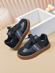 时尚休闲婴儿运动鞋，轻便舒适的男女童鞋 - 黑色 - 查看 4