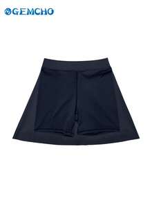 GEMCHO Women's Outdoor Casual Shorts With Lining, Solid Color Skirt Shorts For Sports Activities - Royal Blue - View 9