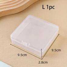 4 件多尺寸透明储物盒、珠子储物盒、美甲收纳盒、适用于贴纸收纳、珠宝整理、工艺品、生日派对装饰、办公室收纳、家居和学校用品、浴室、圣诞节 - 無色 - 查看 17