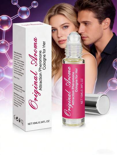 10毫升/0.34液盎司女士费洛蒙香水，果香花香调，持久迷人，适合约会和日常使用。