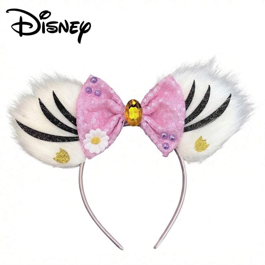 Disney 1个迪士尼黛西和米奇老鼠耳朵发箍，派对节日服装头饰，适合主题公园拍照道具、生日派对装饰 - 彩色 - 查看 1