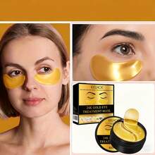 60pcs Of Autumn And Winter Moisturizing Eye Masks With Natural Collagen Ingredients For Gentle Hydration And Care Of The Skin Around The Eyes |   Luxurious Packaging Makes It A Perfect Gift And An Essential Travel Skincare Item - 1pcs - 查看 3