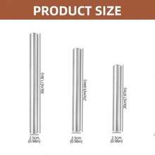 1个（小/中/大）不锈钢擀面杖，表面光滑，易于清洁。适用于烘焙软糖、披萨、馅饼、糕点、面条、面团、饼干等。也可作为烘焙工具和不粘面团擀面杖使用。 - 彩色 - 查看 7