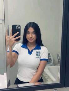 "World Cup Promotion: Brazil Polo Shirt, Originally 89.99, Now Only 44.99" - trắng - Xem 2