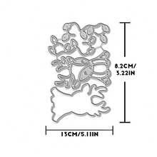 Creative Deer Dies, DIY Scrapbooking Album And Embossing Stencil, Greeting Card Making Tool, Card Paper Cutting Crafts ,Gift Card Making Template Die Cuts. - Silver - View 9