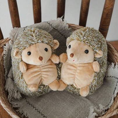 1PC Cute Hedgehog Plush Toy - Realistic Soft Stuffed Animal, Adorable Hedgehog Figurine For Kids, Perfect Gift For Boys & Girls, Home & Room Decorative Ornament