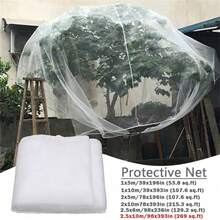 1PC 53.8-269SQ.FT 60 Mesh Net Garden Protection Net Mist Net Bird Net Nylon Plastic Net Greenhouse Vegetable Insect Net - White Insect Netting - View 2