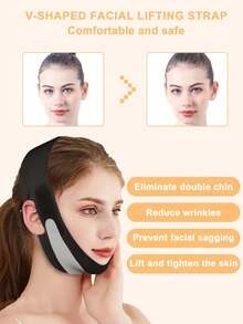 Máscara facial con vendaje, herramienta de vendaje para esculpir el rostro, vendaje facial transpirable para dar forma - Multicolor - Ver 2