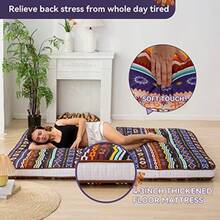 Dr.Futon Colchón de Futón Japonés de Suelo Extra Grueso Plegable Enrollable Cubrecolchón para Huésped Tumbona y Viaje - Doble - Ver 3