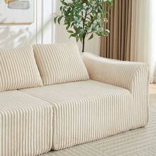 Sofas & Couches - Beige + Corduroy + Foam + 2 Seat - View 7