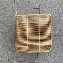 1pc Nordic Style Wooden Color Rattan Woven Desktop Storage Basket, Ultra Versatile Organizer For Snacks, Toys And Miscellaneous Items, Space-Saving, Elegant Rattan Craft For Living Room, Kitchen, Office, Dorm, Spring Home Organization And Daily Use, Compact Yet Capacious For Clutter Control And Routine Storage - View 5