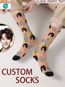 1 Đôi tất in hình mặt theo yêu cầu, tất in ảnh theo yêu cầu, tất in hình tùy chỉnh, tất in hình mặt hài hước cá nhân hóa, tất in hình theo yêu cầu, in bất kỳ khuôn mặt nào lên tất, quà tặng kỷ niệm, quà tặng Valentine, quà tặng sinh nhật, quà tặng đám cưới, quà tặng Ngày của Mẹ, quà tặng Ngày của Cha, quà tặng bạn thân - Nhiều màu - Xem 5