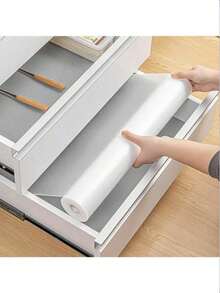 1 Roll Waterproof, Oil-Proof, Dust-Proof Cabinet Drawer Liner, Suitable For Kitchen, Refrigerator And Dining Table, Easy To Clean, Ideal Household Kitchen Supplies. Made Of EVA Material, Can Be Used For Decoration In Autumn, Festivals, Rooms, Home, Bedroom, Etc. - View 3