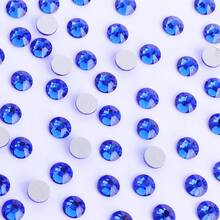 QIIY Non Hotfix Rhinestones Crystal CrystalAB High Quality Blue Tones Sliver Back SS6 1.9mm-2.1mm For Handmade Wedding Dresses Accessories And Other Application Scenarios - SS6 Silver Base With Blue Tones - View 4