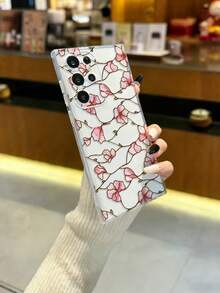 花卉图案防震透明极简保护手机壳，兼容 17/17 Pro、16/15 XR/7/8、16 Pro Max、13/14 系列、Galaxy 10/9/Note 系列 - 彩色 - 查看 2