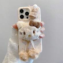 新奇案例 新奇創意蘋果手機殼 防摔保護套 紫色怪獸適用卡包掛繩 毛球手鍊波點 短掛繩豹紋保護套 - 彩色 - 查看 167