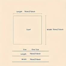 Pink Heart Print Square Scarf For Women, Boho Style Neck Scarf, Soft Lightweight Headscarf Hair Wrap Bandana, Cute Spring Summer Fashion Accessory, Mother's Day Gift With Card - 粉紅之心 - 查看 5