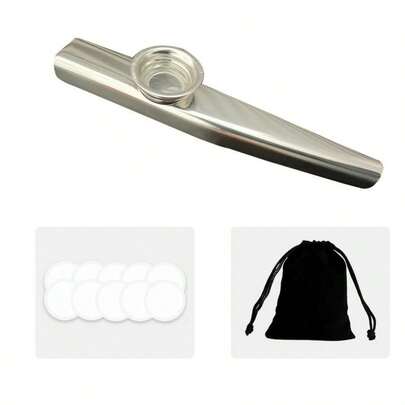 2026 New Metal Kazoo Musical Instrument, Kazoo Gift Party Favor, Christmas Stocking Stuffer