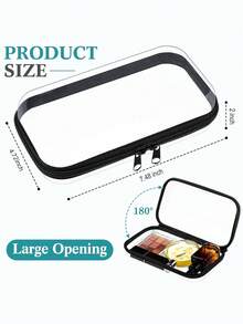 New Transparent Hard Zipper Protective Case With Medical Pattern, First Aid Kit, Toiletry Bag, PVC Travel Storage Bag With Zipper Closure - Lightweight Fade-Resistant Cosmetic Toiletry Bag, Hard Plastic Zipper Transparent Zipper Pouch - Multicolor - View 9