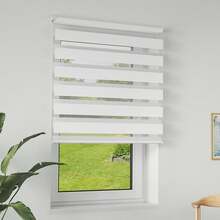 CEEDIR Doppelrollo mit Lichtregulierung | Elastisches Rollo aus Aluminium und Polyester - 70 x 220 cm - Übersicht 9