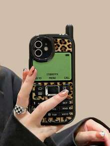 手机壳 1 件装 全新个性化大老板豹纹彩绘防摔手机壳，亮面彩绘软壳保护套，兼容 17 Pro/17 Air/17/17 Pro Max/16/11/16 Pro/16 Plus/16 Pro Max/16 e/15 Pro Max/13/14/12/11/P12 - 彩色 - 查看 1