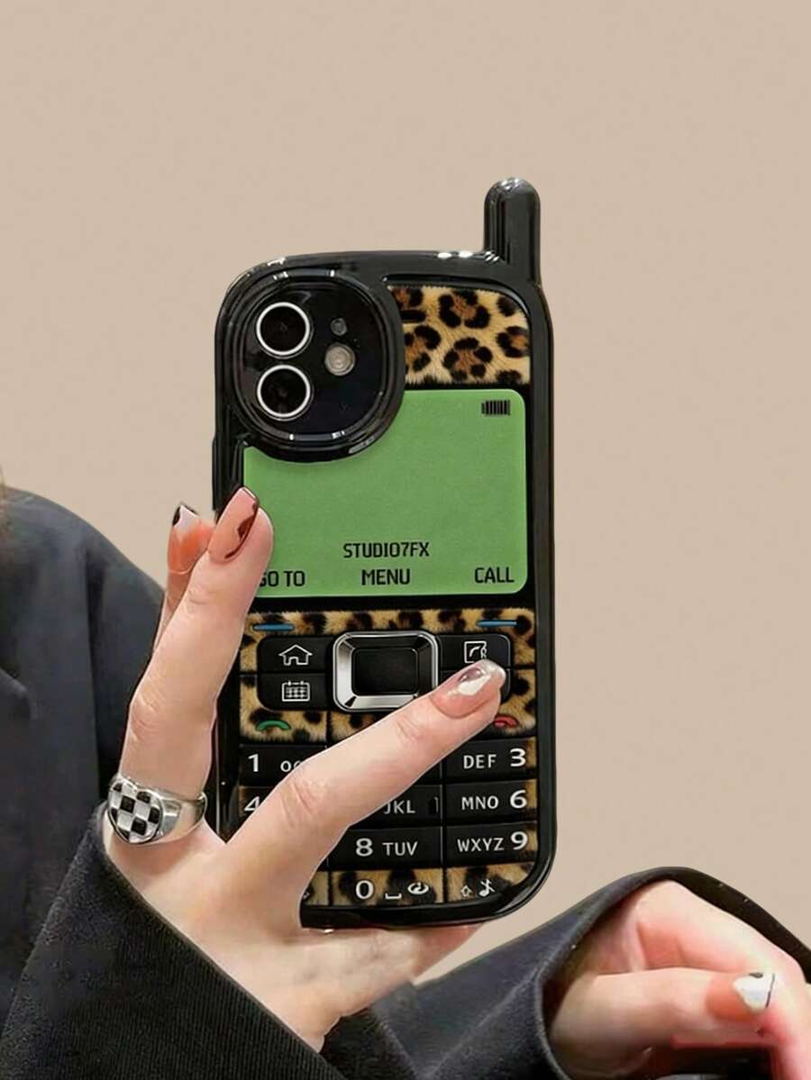 手机壳 1 件装 全新个性化大老板豹纹彩绘防摔手机壳，亮面彩绘软壳保护套，兼容 17 Pro/17 Air/17/17 Pro Max/16/11/16 Pro/16 Plus/16 Pro Max/16 e/15 Pro Max/13/14/12/11/P12 - 彩色 - 查看 1