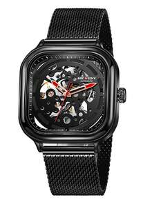 2026新款AOCASDIY男士自动机械表，3ATM防水方形表壳，休闲男士礼品 - 均碼 - 查看 9