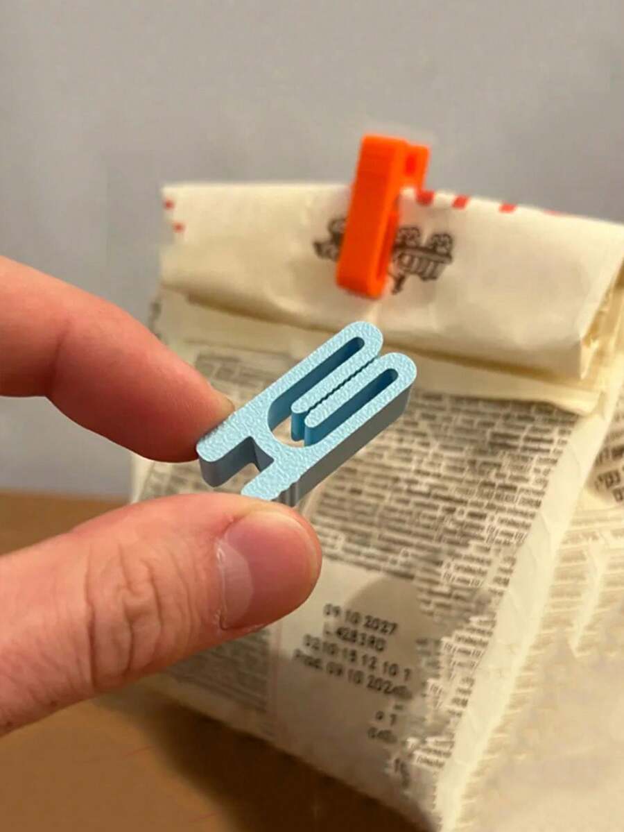 10个装食品密封夹，轻便耐用，厨房工具，用于密封食品袋 - 3D密封夾 - 查看 1