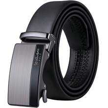 WilliamPOLO Men's Business Leather Belt, Adjustable Faux Leather Strap, Gift For Boyfriend/Father - Multicolor - View 14