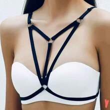 Sexy Lace-Up Lingerie For Women, European & American Black Allure Hollow Out Adjustable Straps Erotic Underwear - Black - View 5