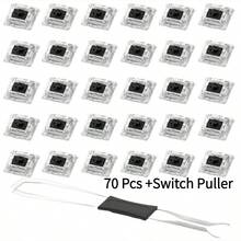 50pcs/100pcs Practical Blue/Black/Red/Brown Mechanical Keyboard Switches, Hot-Swappable Cross Axis Core - With Keycap Puller - Multicolor - View 27