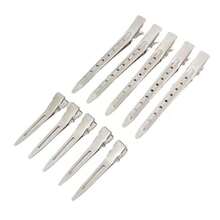 10pcs Hair Clips, Root Volumizing Invisible Hairpins, Bangs Clamps, Hairstylist Styling Tools - 10 Large Silver Ones - View 2