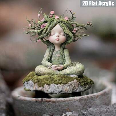 2D Flat, 2D Flat Printing, Garden Signs, Acrylic Garden Decor Stakes, Outdoor Yard Art, Lawn Decorations, Garden Planters And Landscape Decor, Entryway Decor, Fun Garden Decorations, Ideal Gift