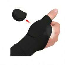 Thumb Compression Gloves, Fingerless Design, With Gel Pads, Provide Joint Support, Breathable Wrist Brace - Multicolor - View 1