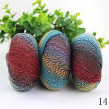 3 Balls/150g Per Pack, 80% Wool 20% Nylon Icelandic Yarn In Ombre Gradient, Suitable For DIY Handmade Knitting Projects Like Shawls, Blankets, Scarves, Hats, Creative Holiday Gifts - 5# - View 12