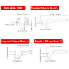 Nút bịt gọng kính bằng silicon chống trượt đa năng, 4 kích cỡ (Dài/Trung bình/Nhỏ/Tròn) cho cảm giác thoải mái suốt cả ngày. - Trong sáng - Xem 5